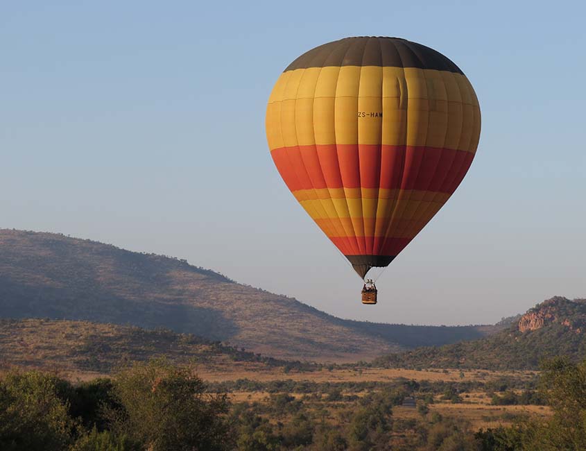 Bucketlist Zuid-Afrika: een safari luchtballonvaart