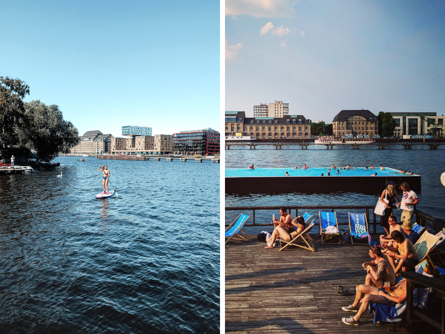 Doen in Berlijn: zwemmen in het zwembad Badeschiff