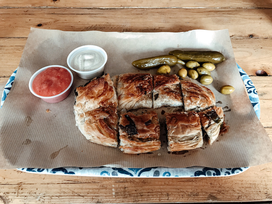 Vegan bureka bij Pepo Bureka Tel Aviv