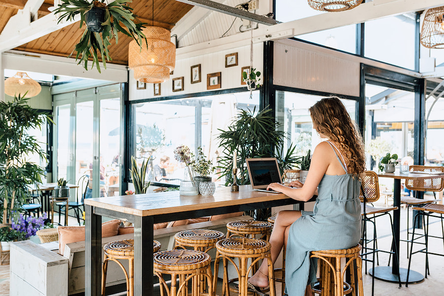 Fijne werkplek op het strand: Beachclub Birds Kijkduin