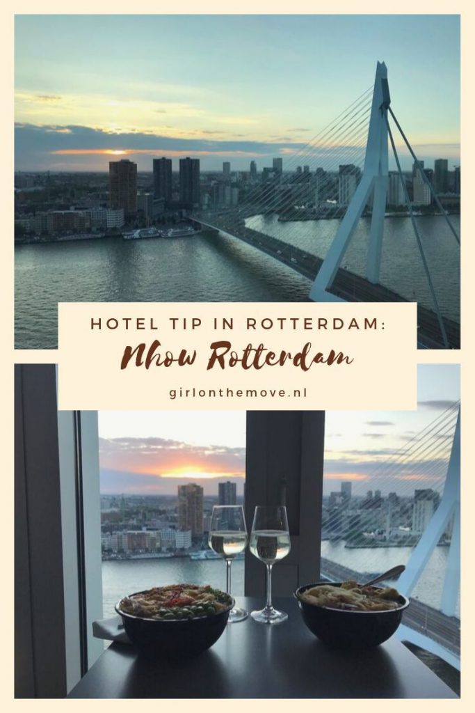 Hotel in Rotterdam: Hotel Nhow Rotterdam: slapen met uitzicht op de Maas en skyline
