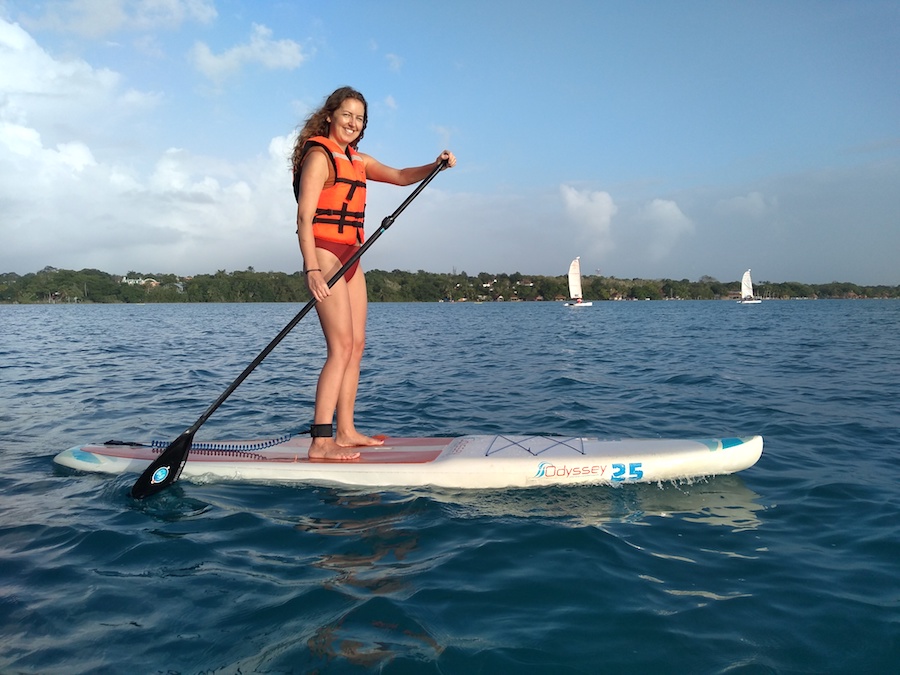 Doen in Bacalar: sunrise sup tour