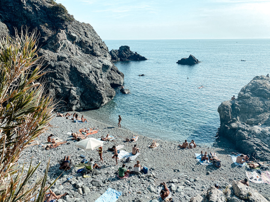 Baai in Levanto, Italië