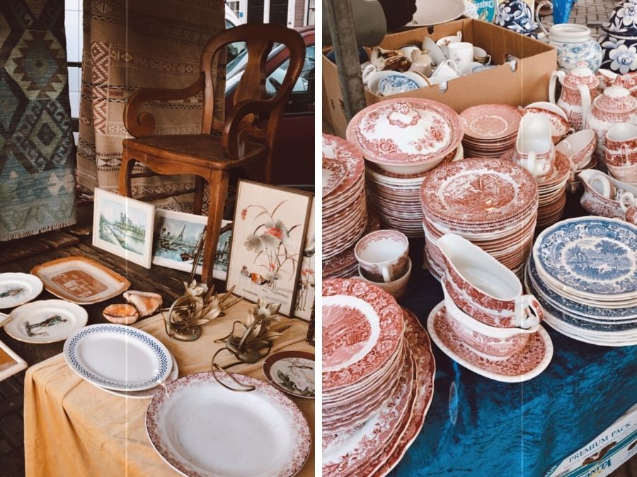 Vintage shoppen op de Noordermarkt in Amsterdam