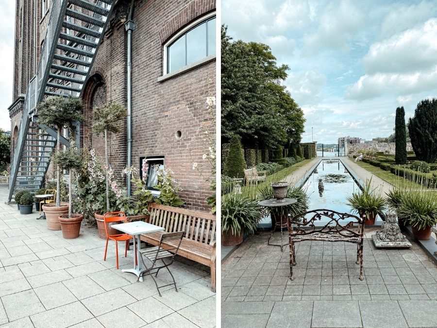 De tuin van Villa Augustus in Dordrecht