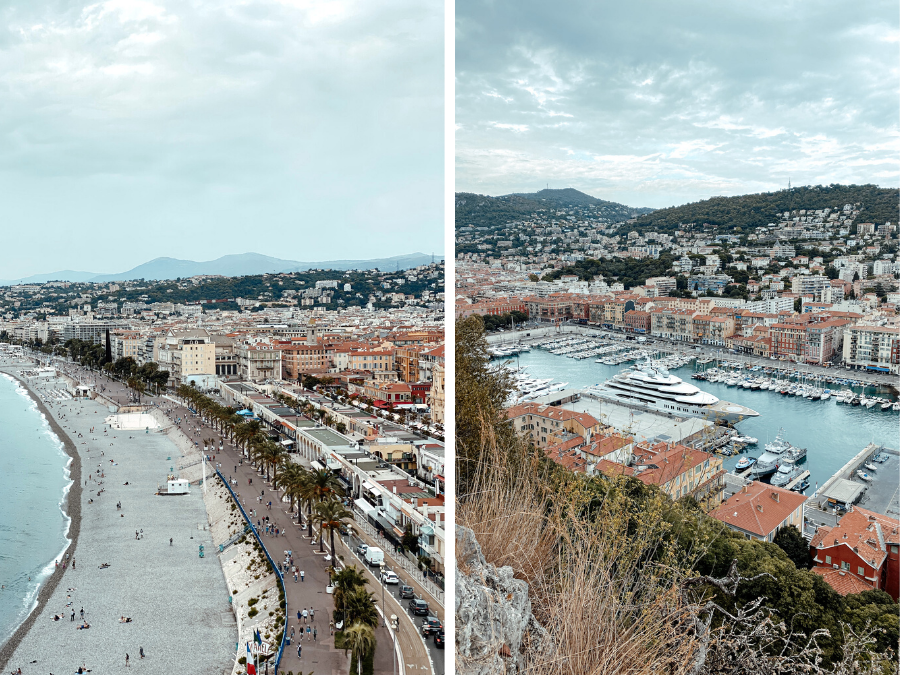 Het uitzicht vanaf Parque de la Colline du Chateau in Nice