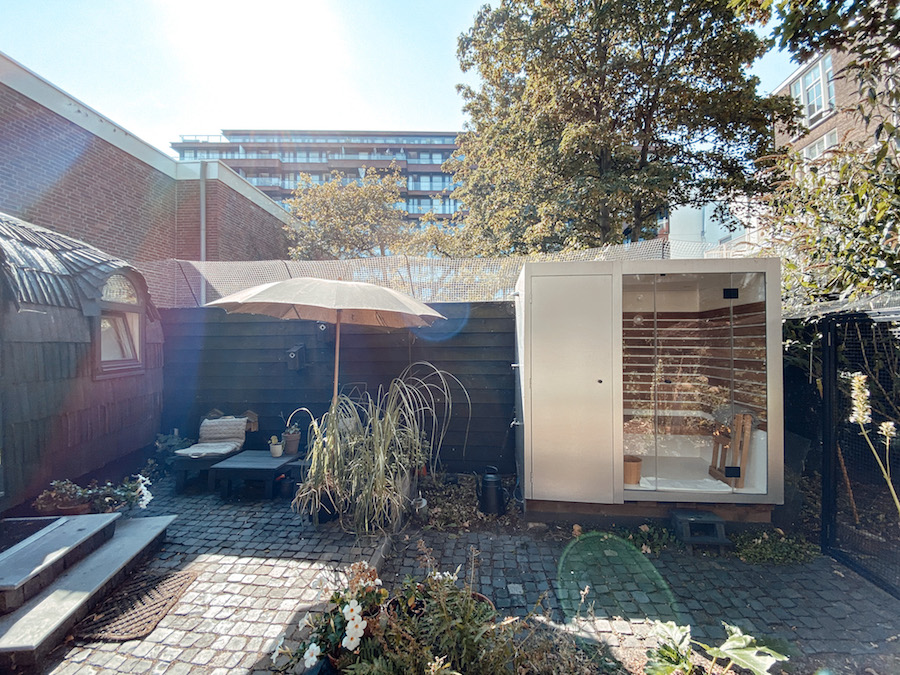 Bijzonder overnachten Nederland: tuinhuis in Den Haag