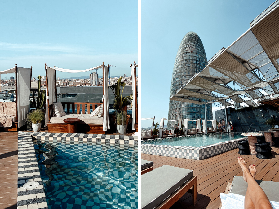 The Hoxton Poblenou: hotel met zwembad op het dak in Barcelona