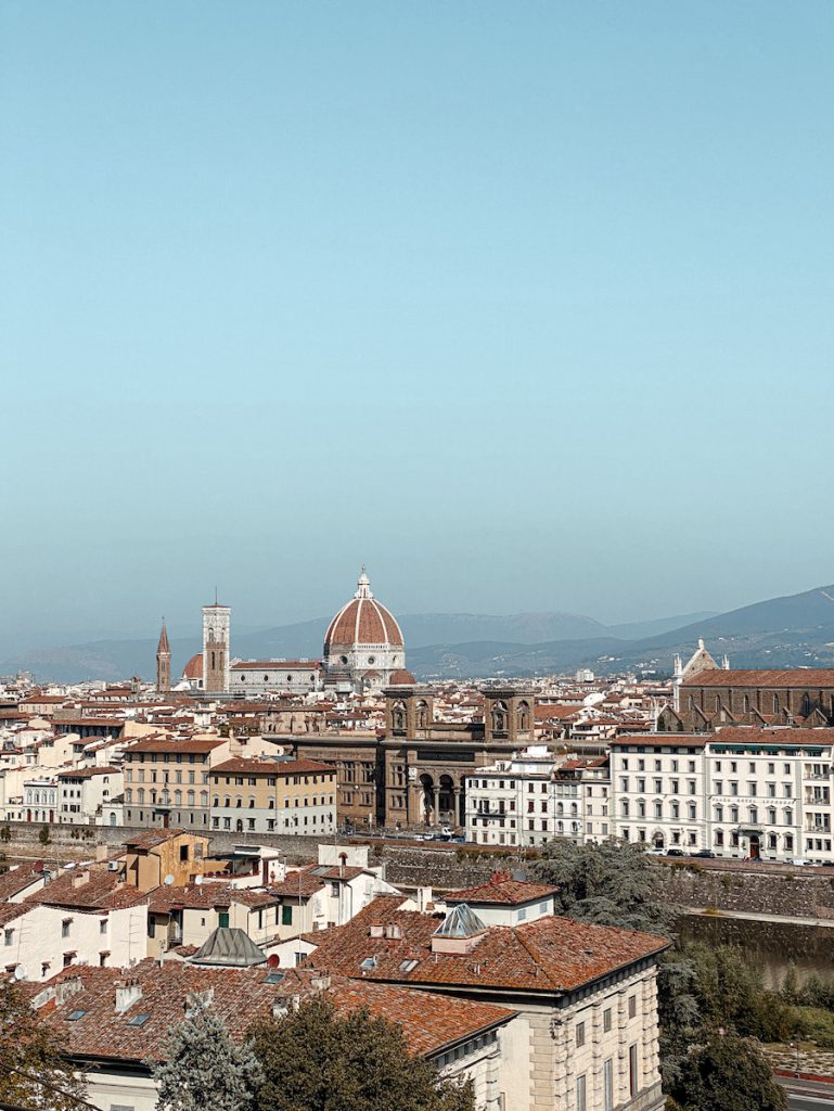 Doen in Florence: het uitzicht vanaf Piazzale Michelangelo bekijken