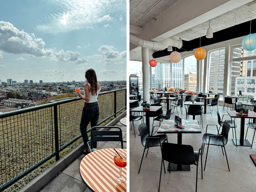 Doe een drankje op een rooftop bar in Rotterdam