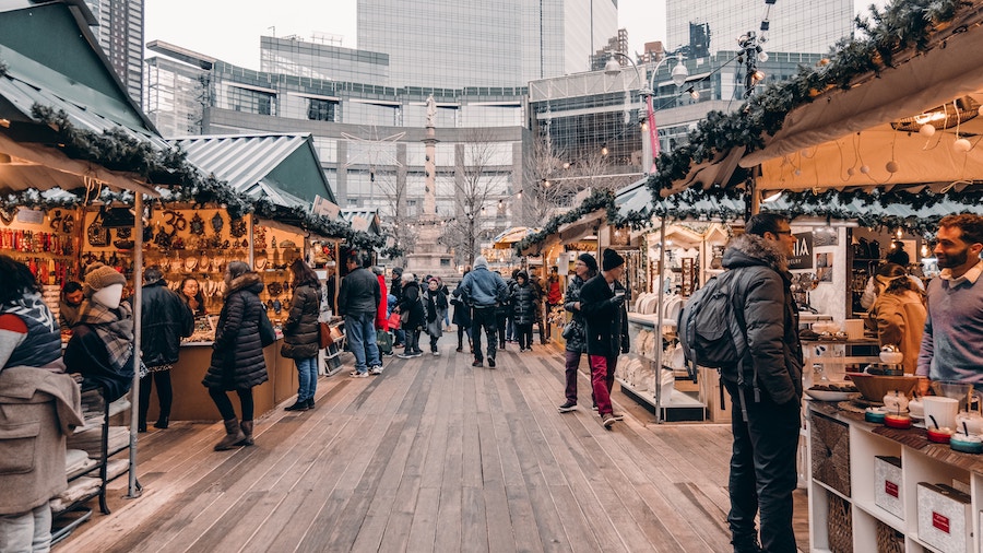 Wat te doen met Kerst in New York: een kerstmarkt bezoeken