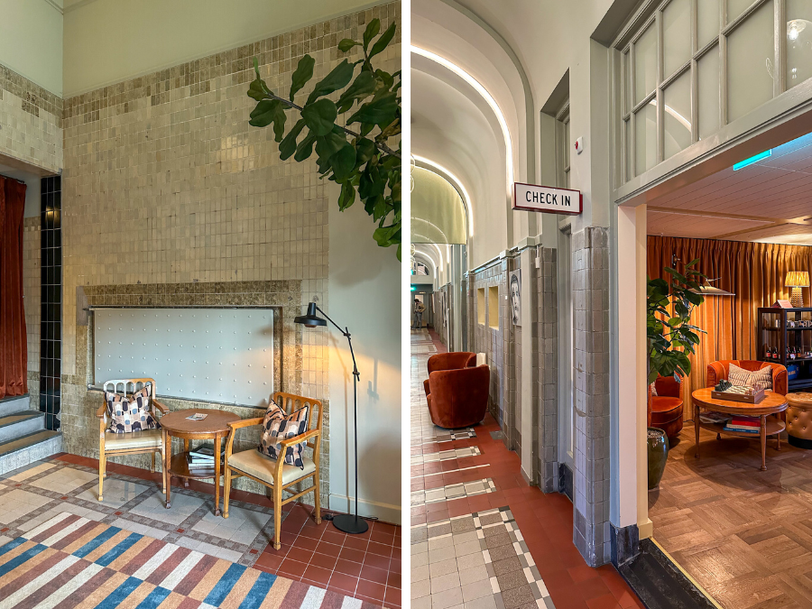 De lobby van The Hoxton Lloyd Amsterdam