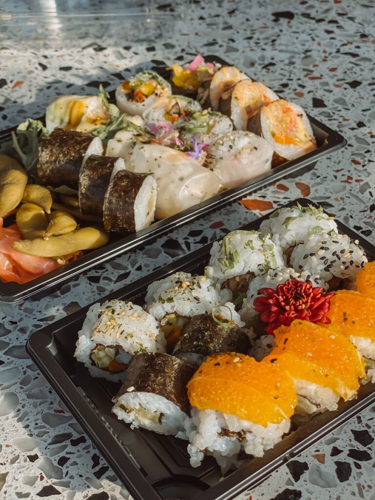 Vegan sushi in Lissabon bij Legumi Sushi