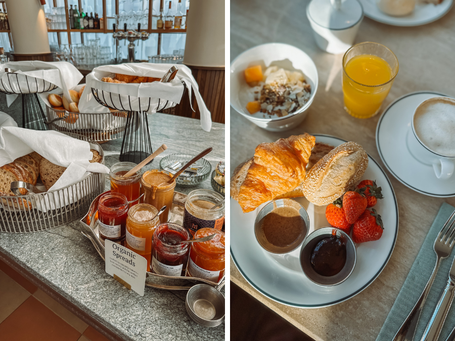 Het ontbijt bij hotel De Plesman in Den Haag