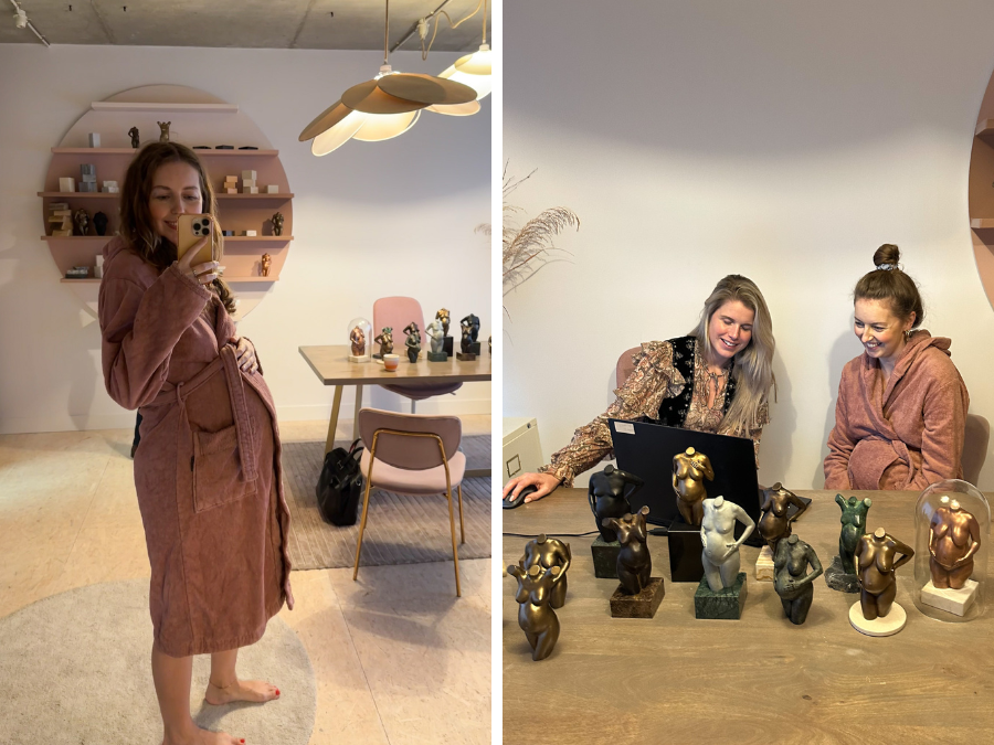 Een zwangerschapsbeeldje laten maken bij BellySisters