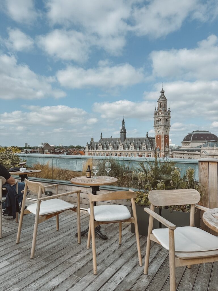 Hotspots Lille: Rooftop bar van Grand Hotel Bellevue