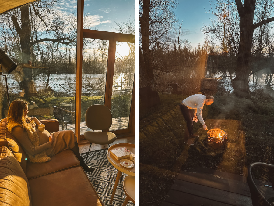Het ideale boshuisje met vuurplaats voor een nachtje weg in de herfst