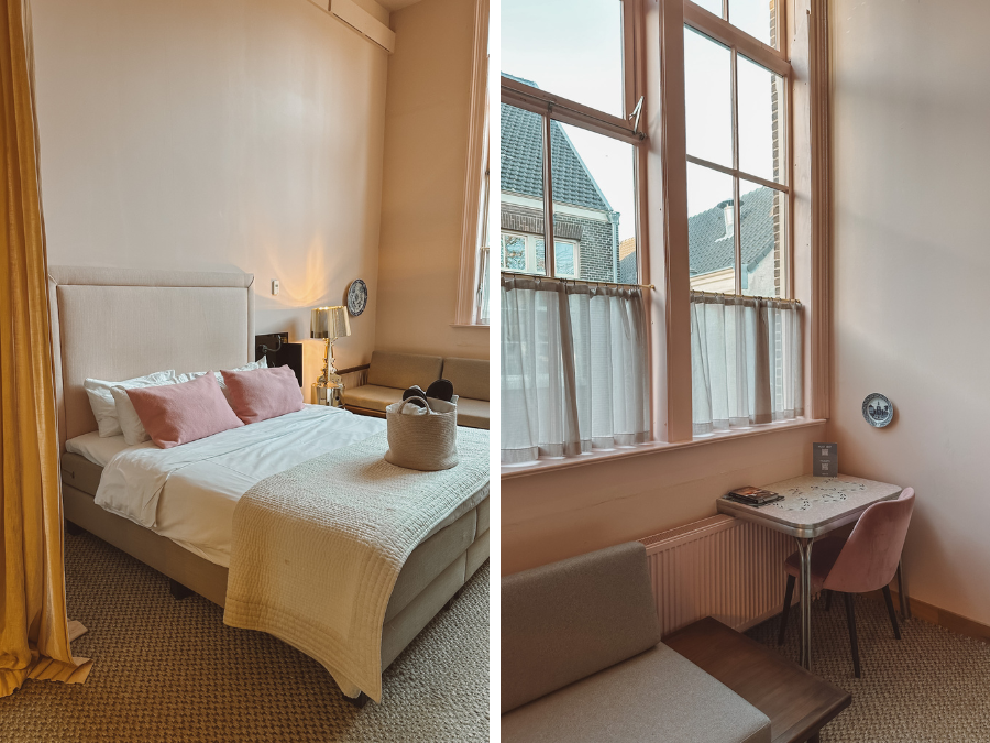 De roze kamer bij Boutique Hotel STAATS