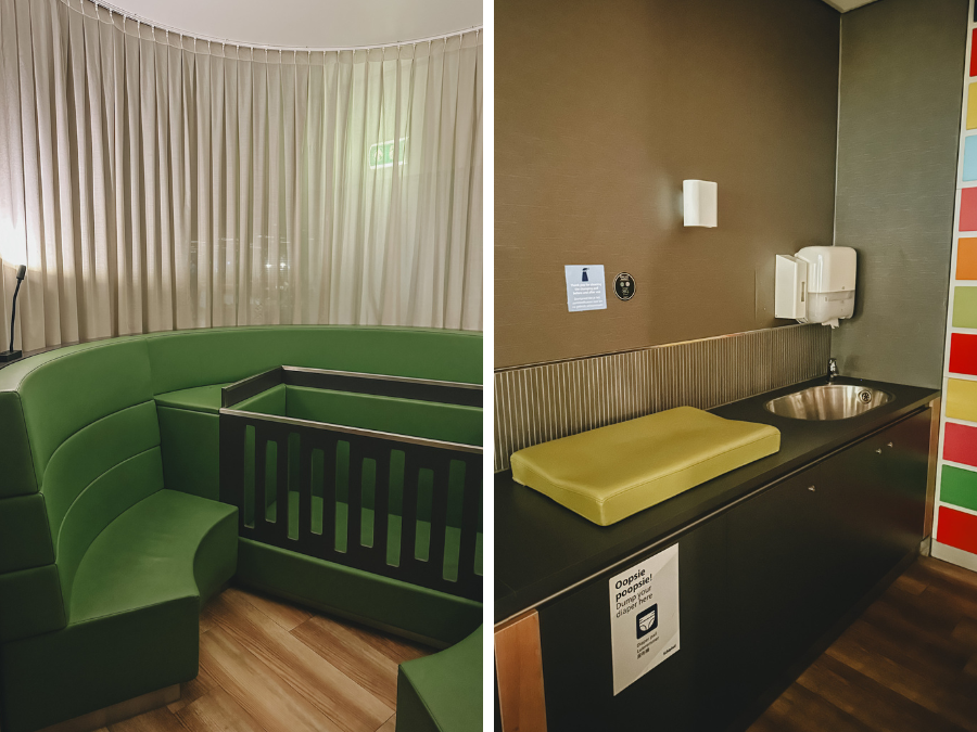 De Baby Care Lounge op Schiphol
