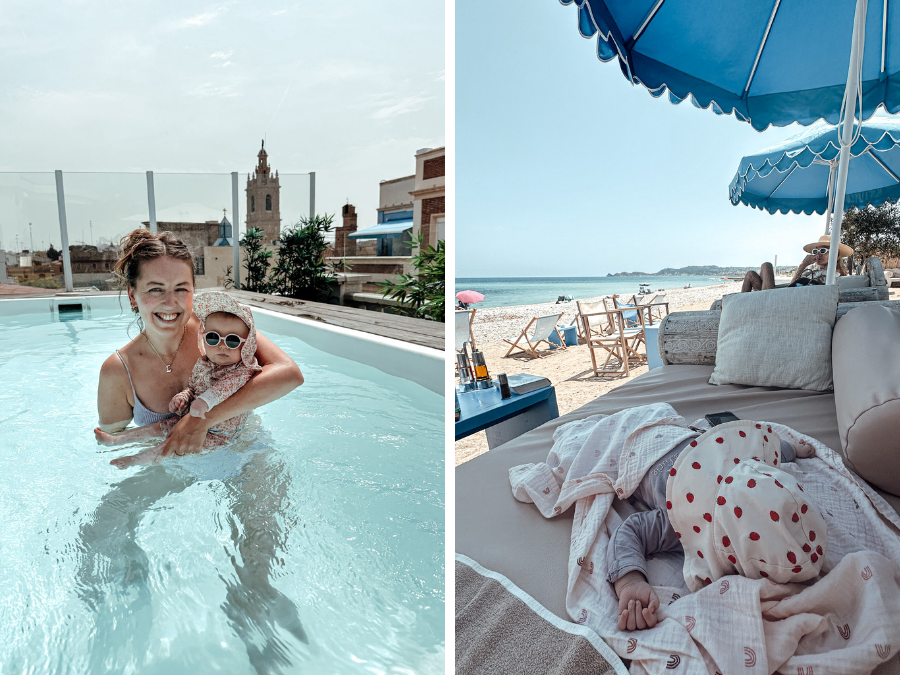 Op vakantie met een baby van 4 maanden oud in Spanje