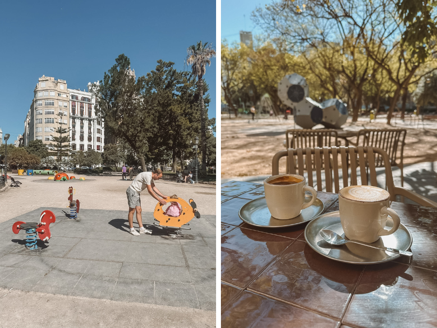 Koffie & speeltuinen in Valencia